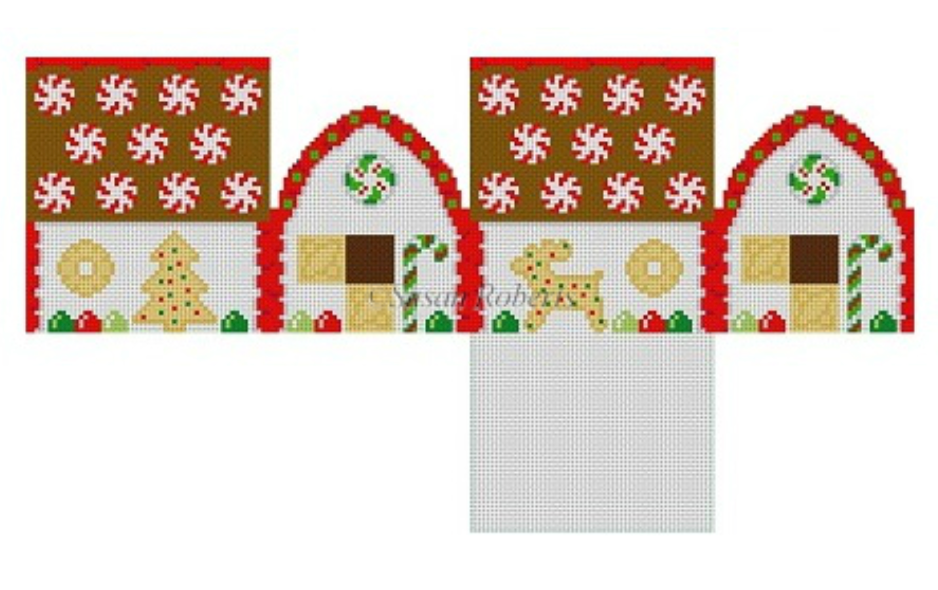 5246 Peppermints and Spice Cookies 3D Gingerbread House