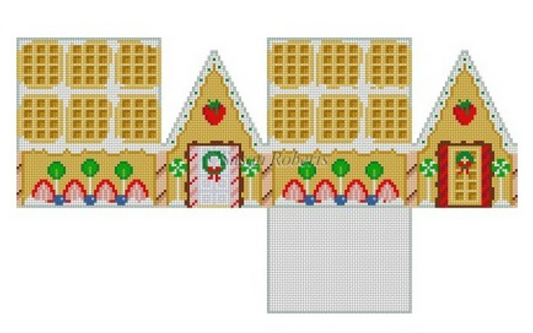 6251 Strawberry Waffle 3D Gingerbread House