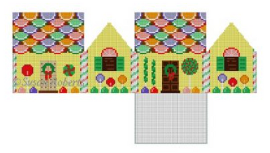 6261 Fruit Slice and Lollipops 3D Gingerbread House