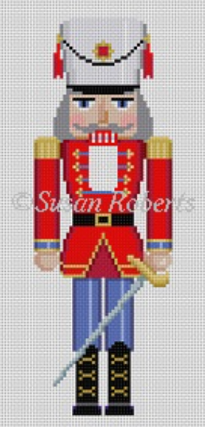 4339 Red and Blue Guard Nutcracker