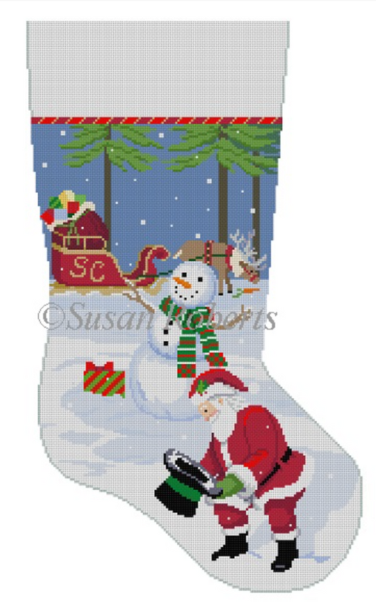 3231 Snowman's Hat and Santa Stocking