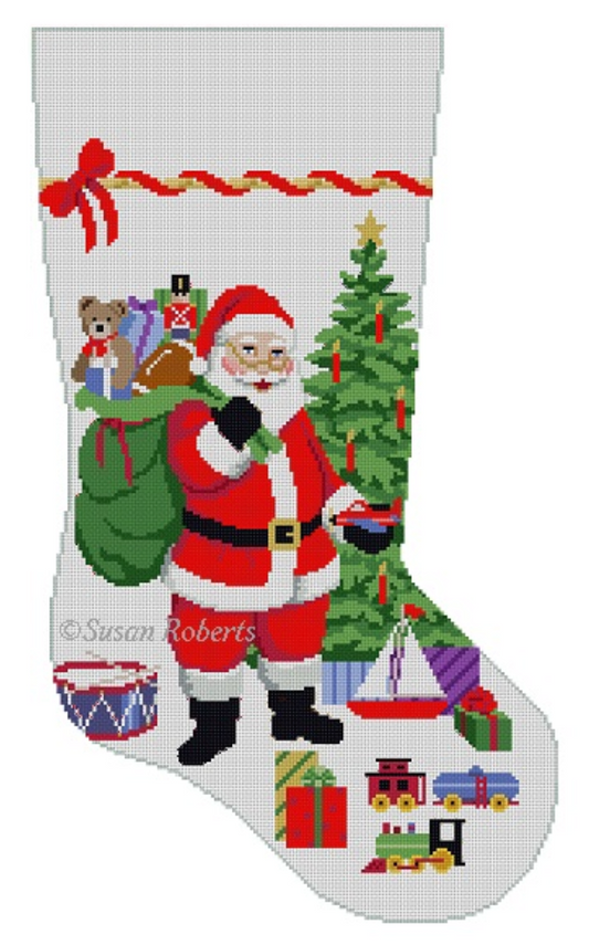 3266 Santa Gifting Boy Toys Stocking