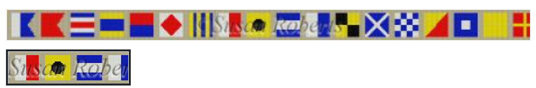 3515 Nautical Alphabet Signal Flags Belt