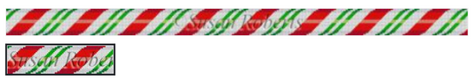 3521 Red and Green Candy Cane Belt