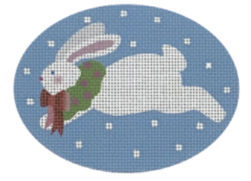 BN05 Jumping Bunny with Wreath