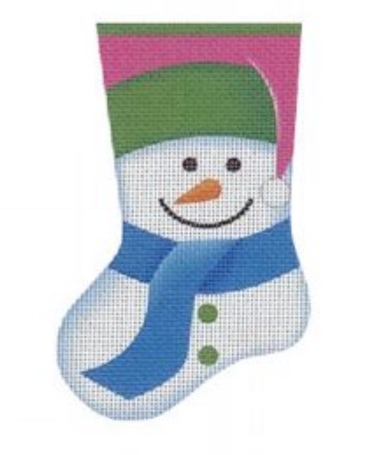 MS17 Snowman Mini Sock - Pink
