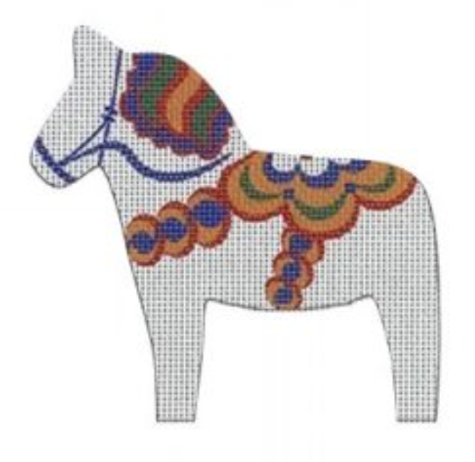 NOR10 Dala Horse - White