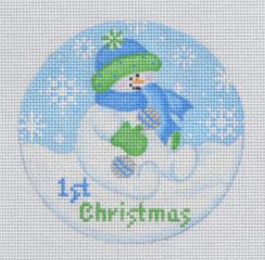 BB01 Snowbaby First Christmas - Blue