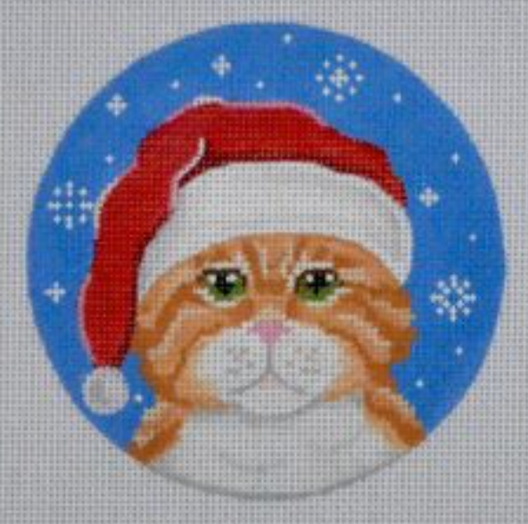 CT01 Orange Tabby Cat Santa