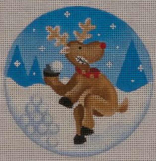RNM04 Snowball Throwing Reindeer