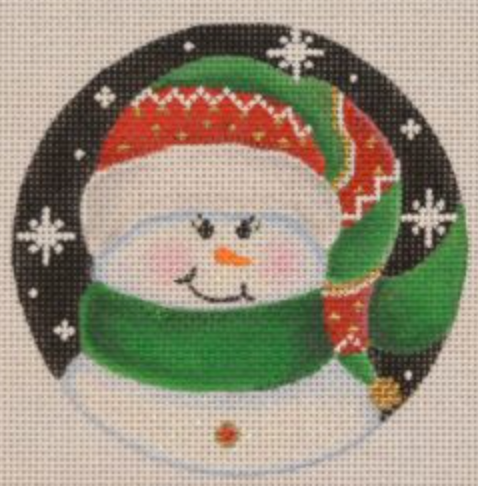 SN34 Red and Green Sparkles Snowman