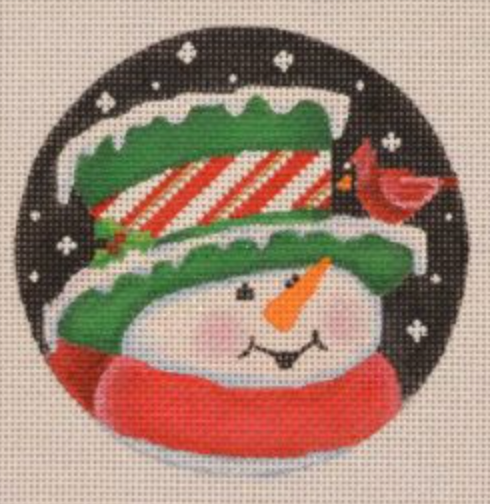 SN35 Red and Green Topper Snowman
