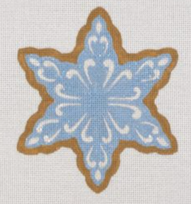 CC07 Blue Snowflake Christmas Cookie