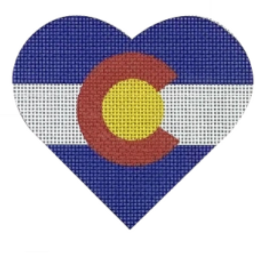 HT46 Colorado Flag Heart