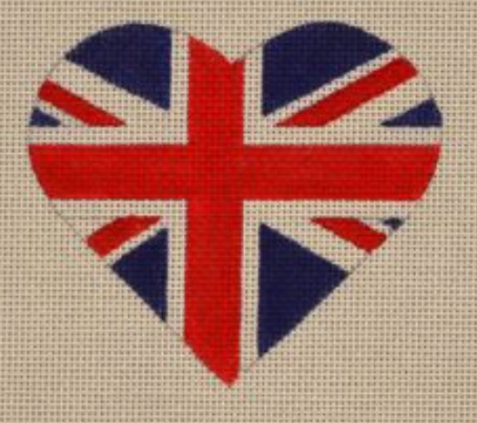 HT14 British Union Jack Flag Heart