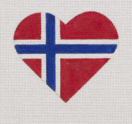 HT06 Norwegian Flag Heart