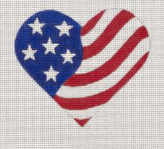 HT11 American Flag Heart