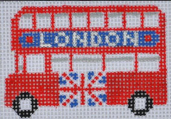 CH-409 London Double Decker Bus Luggage Tag