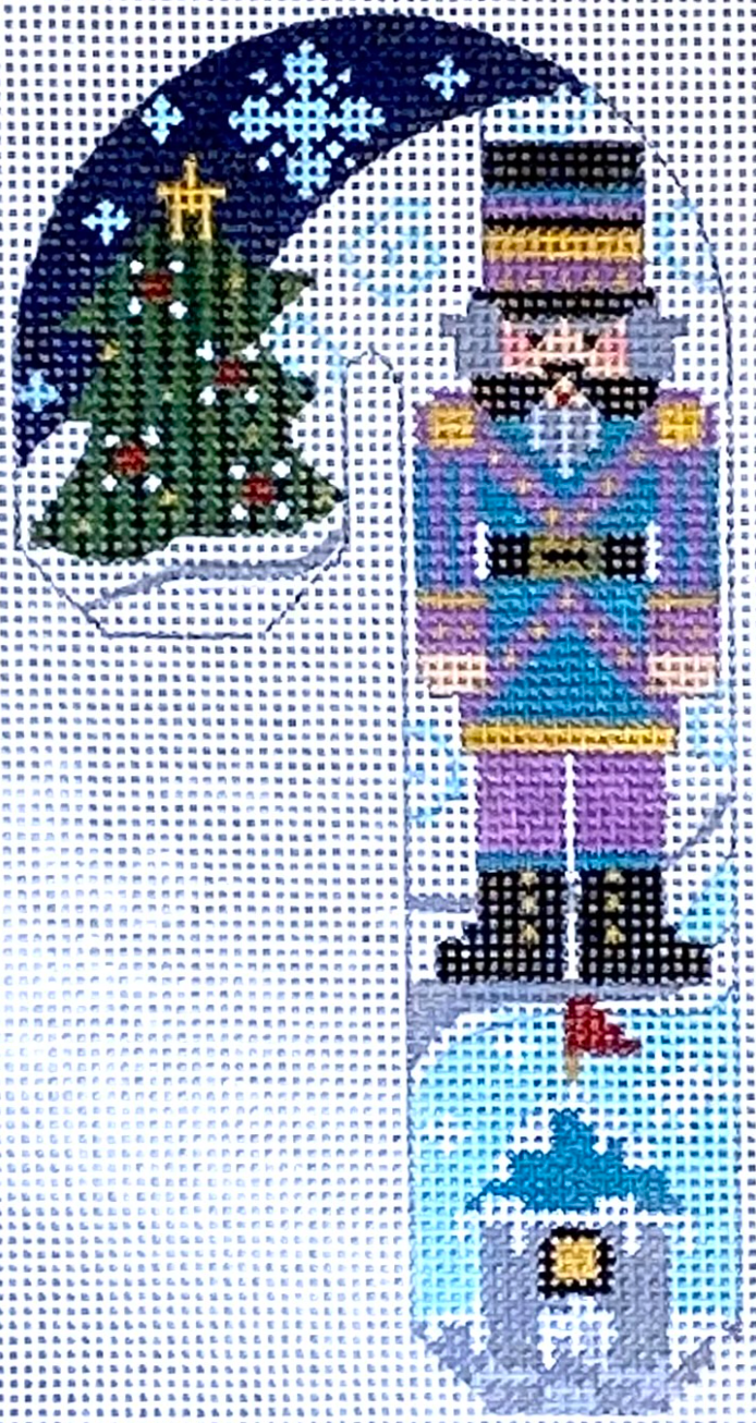 CH-694 Teal and Purple Nutcracker Candy Cane