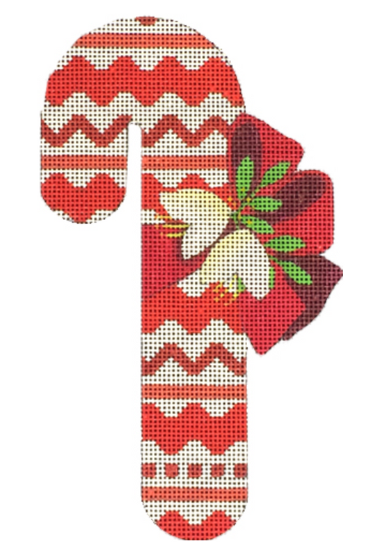 2109E Red Ric Rac Candy Cane