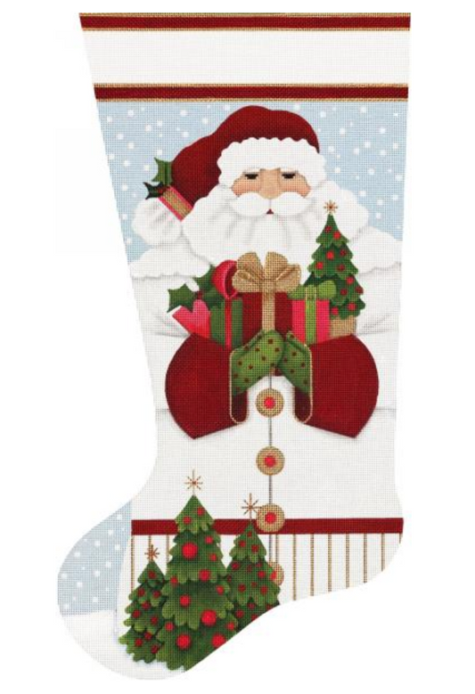 2276 Christmas Tree Santa Stocking