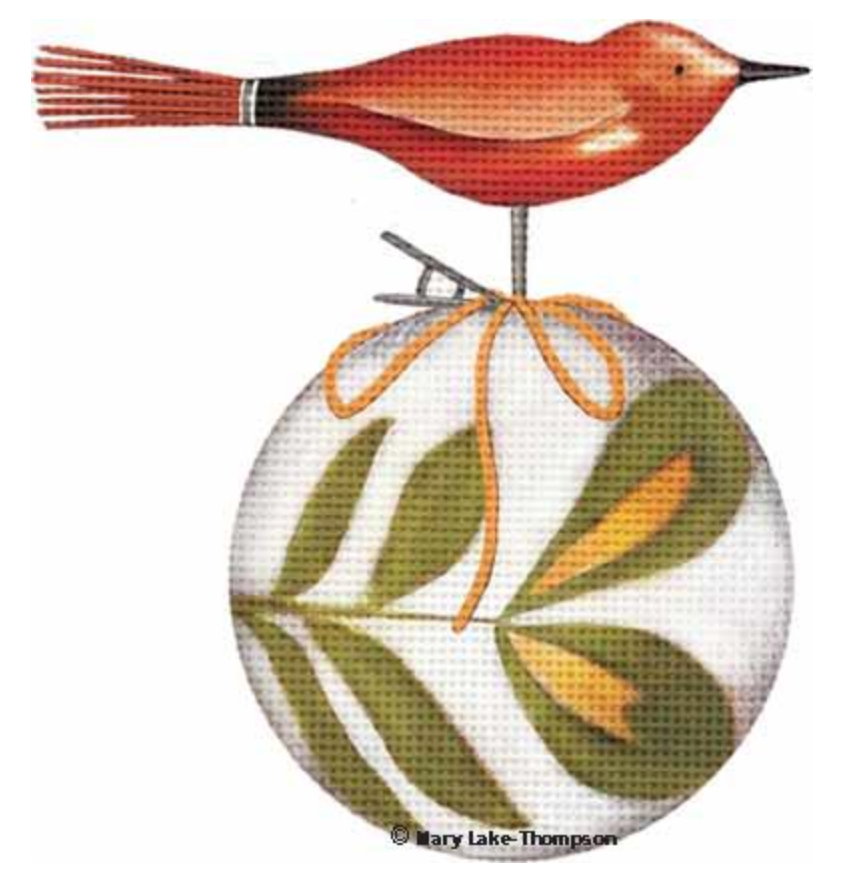 MLT360H Red Bird Ornament