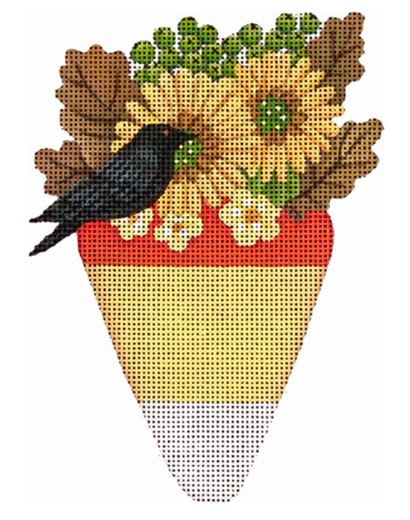 2236A Candy Corn with Black Bird