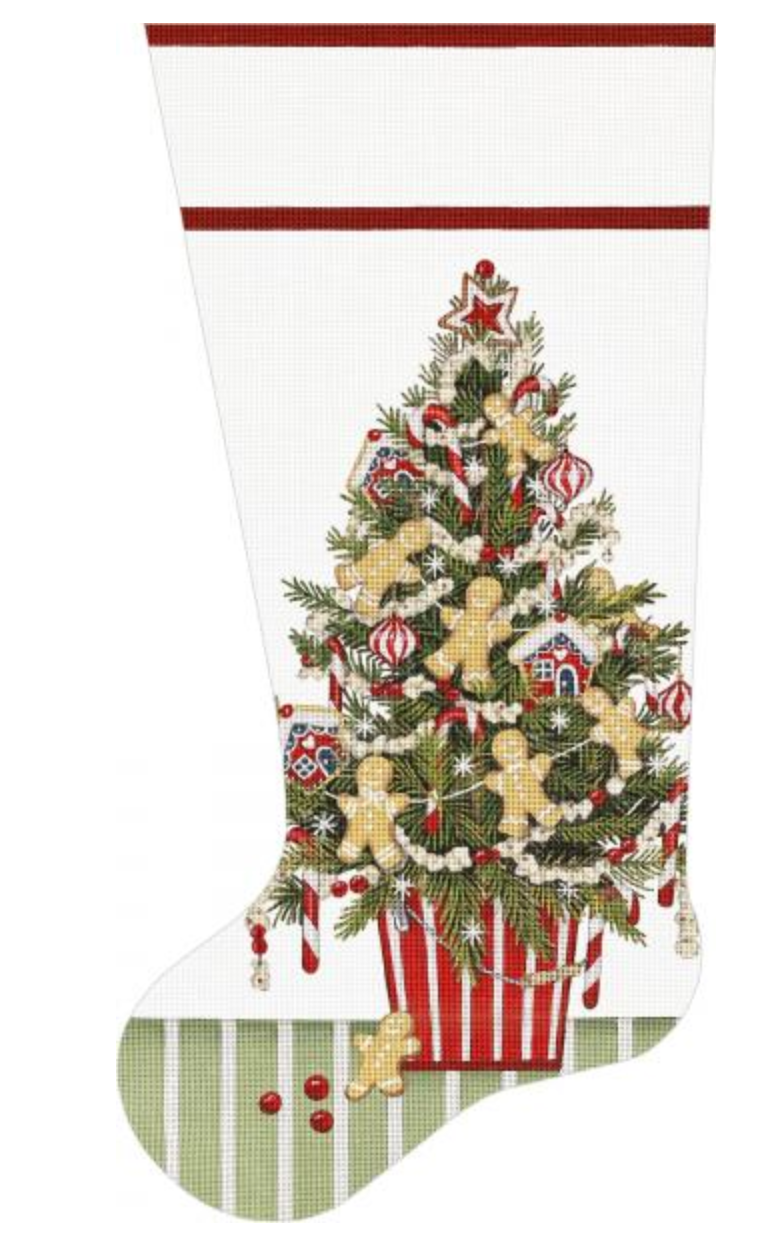 MLT693 Gingerbread Tree Sock