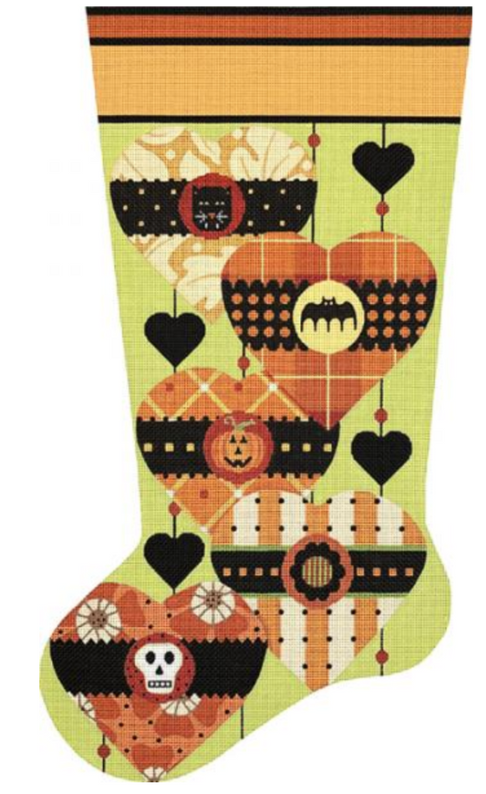 2241 Halloween Heart Sock