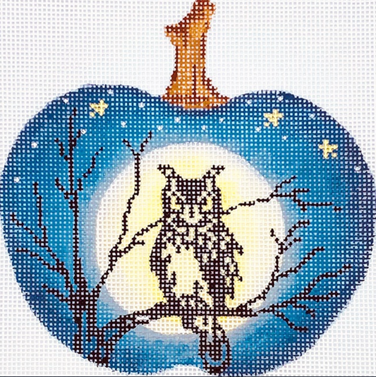 KCN1574 Spooky Owl Silhouette Pumpkin