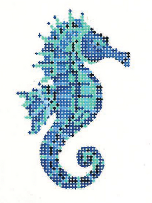 KCN955 Cerulean Blue Seahorse
