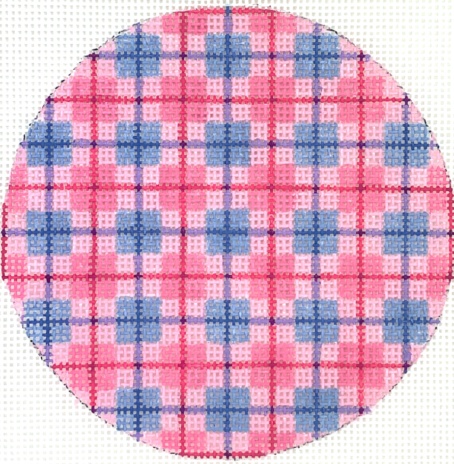 INSMC-04 Pink and Periwinkle Madras Plaid