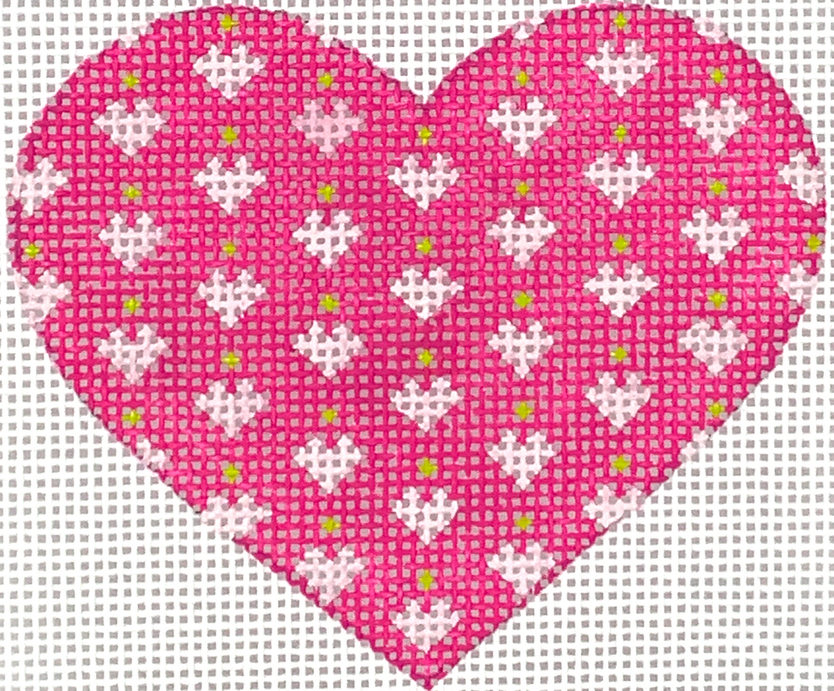OM-274 Hearts on Pink Mini Heart