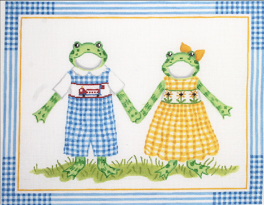 KR-PL-06 Boy and Girl Gingham Frogs