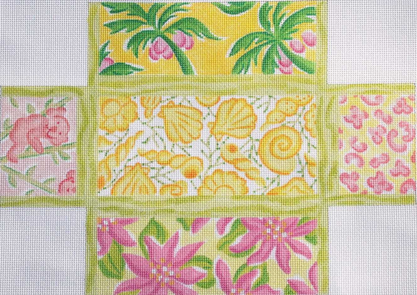 BR-26 Lilly-Inspired Lattice Patchwork Brick Cover