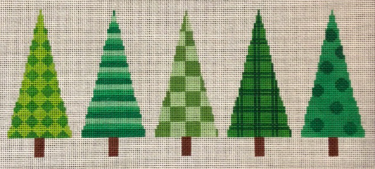 ASIT259 Five Christmas Trees