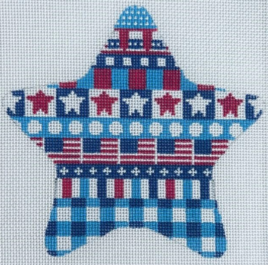 PS20-11 Patriotic Ribbon Star