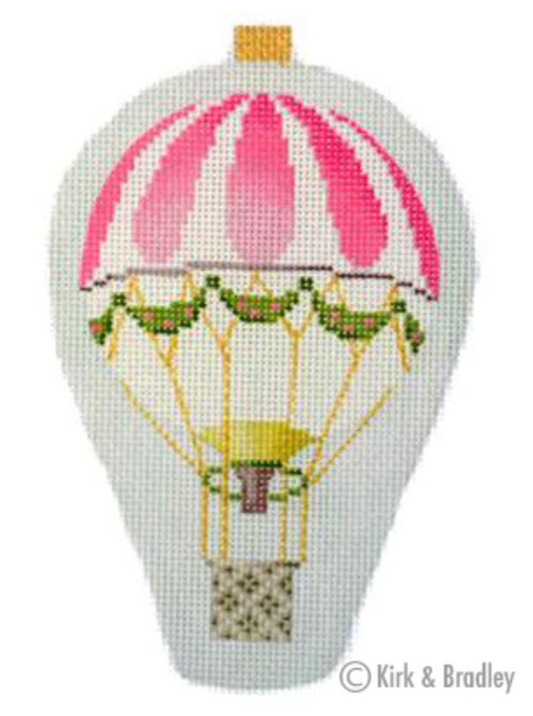 KB1276 Pink Stripe Mini Hot Air Balloon