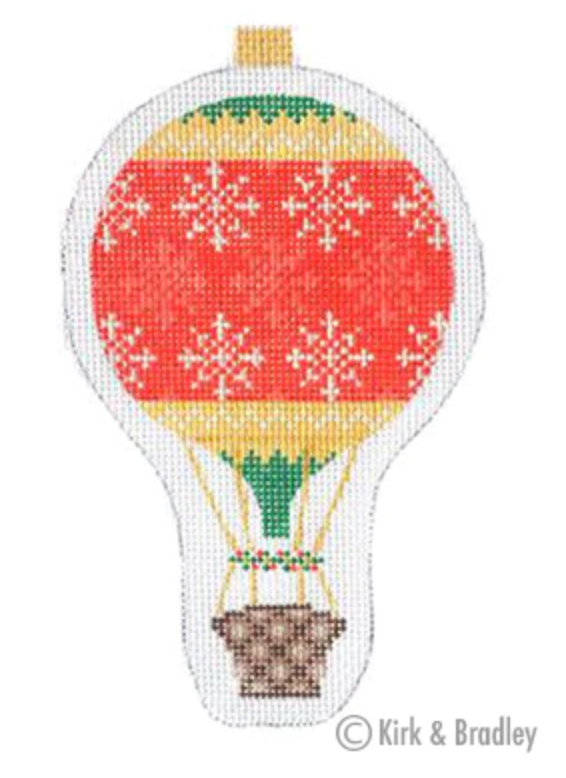 KB1285 Snowflake Holiday Hot Air Balloon