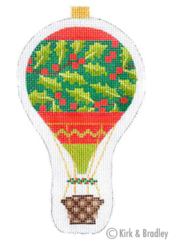 KB1286 Holly Holiday Hot Air Balloon