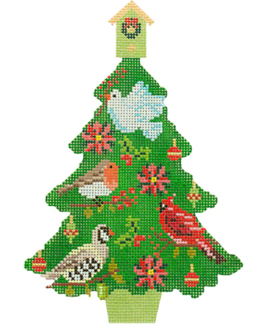 KB1610 Christmas Birds Tree