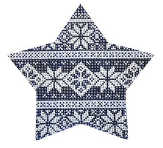 KB457 Navy Nordic Stripe Star
