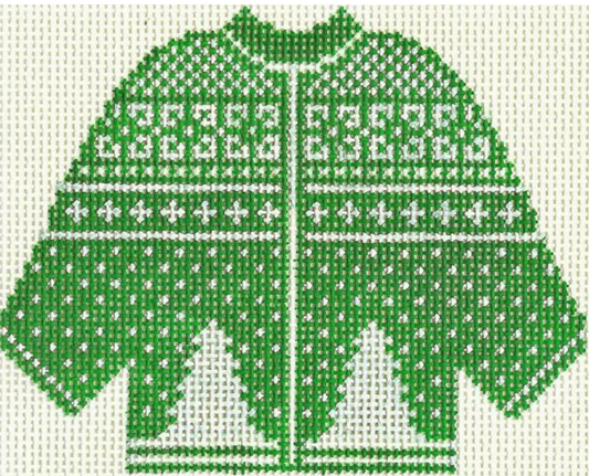 612 Green Christmas Tree Sweater