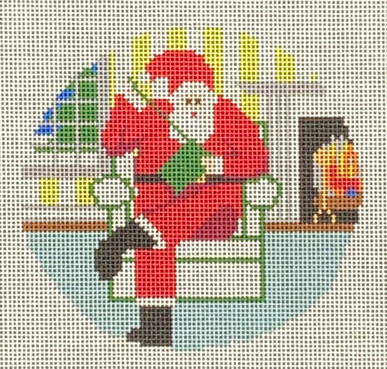 AOK67 Sporty Santa - Needlepointer