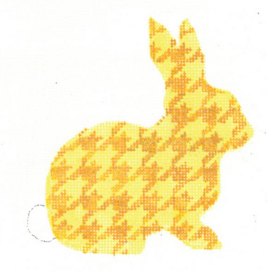 KEA54-18 Houndstooth Bunny - Lemon