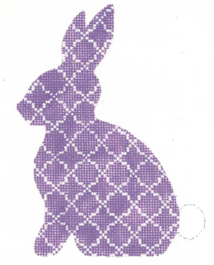 KEA63-18 Quatrefoil Hare - Lavender