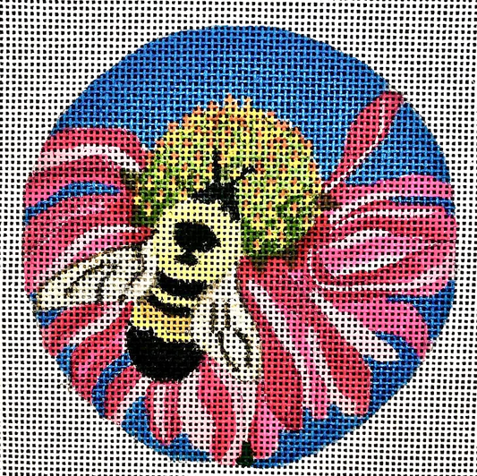 B368 Bee on Cone Flower
