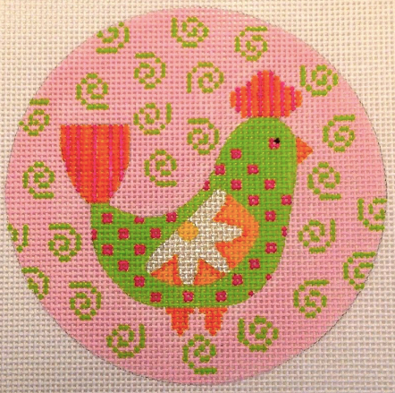 N113E Mod Birds - Pink and Green Swirl