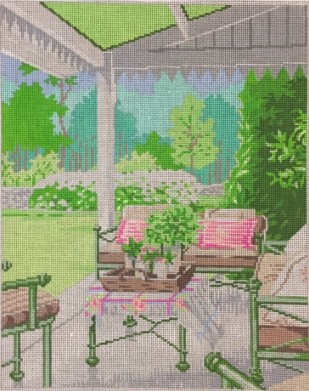 ASIT116 Porch Pink & Green