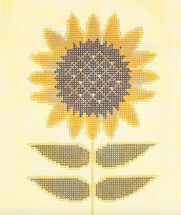 3K designs needlepoint canvas of a sunflower